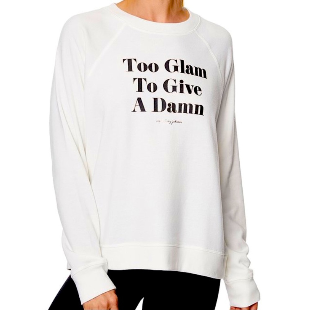 Betsey Johnson "Too Glam To Give A Damn" Top